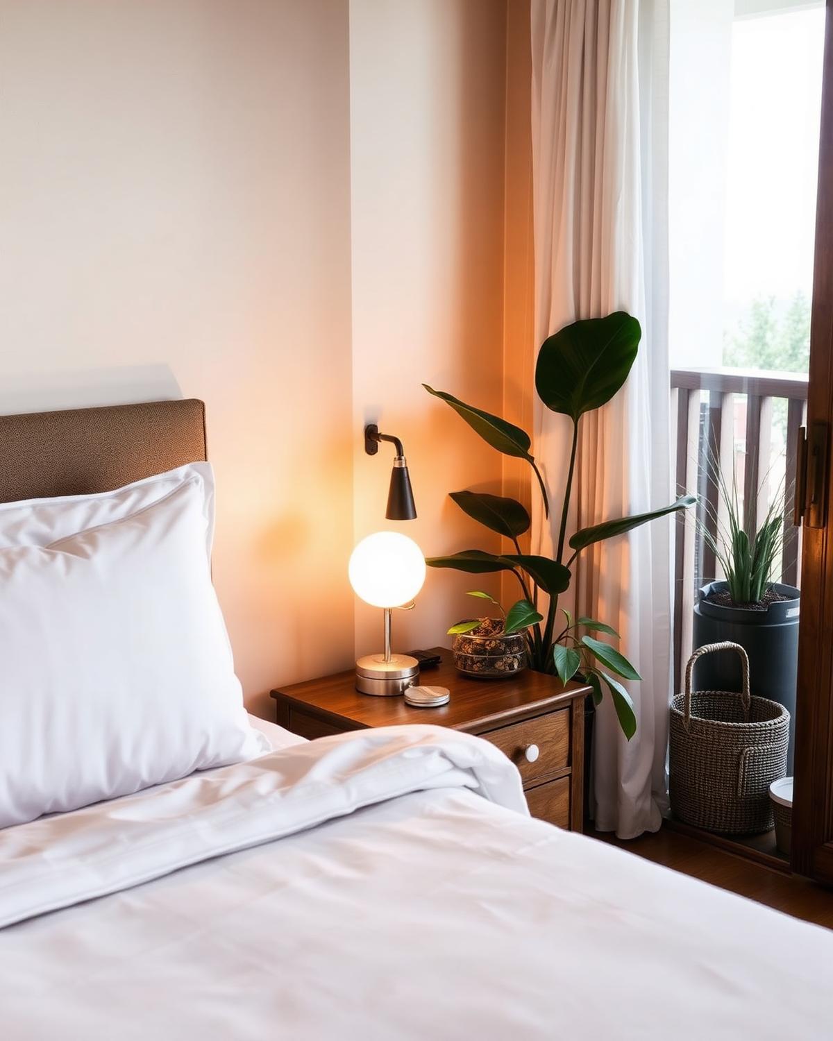 Cozy upscale bedroom in a managed Apex vacation rental